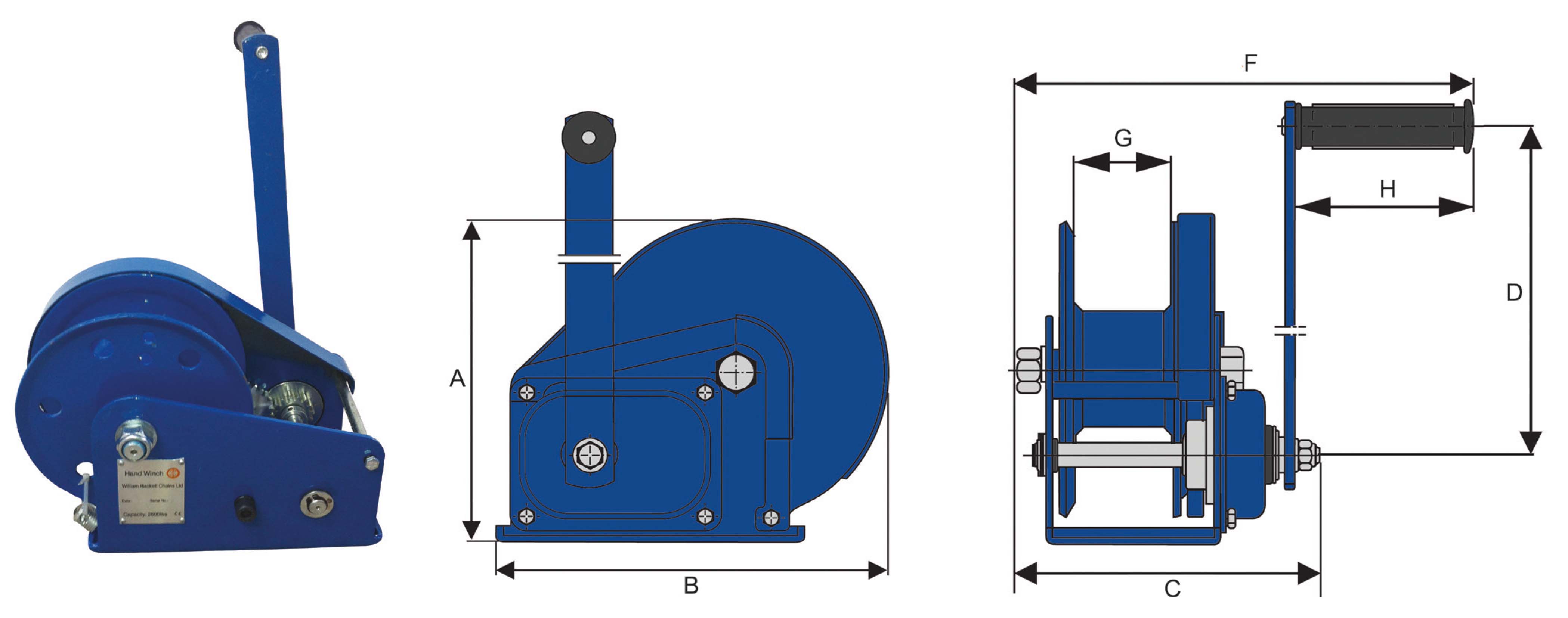 Hackett Hand Winch Crane Manufacture Lifting Gear LOLER