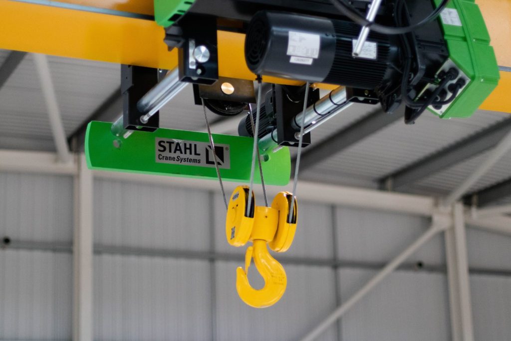 Stahl crane systems hoist at Oxford Flow
