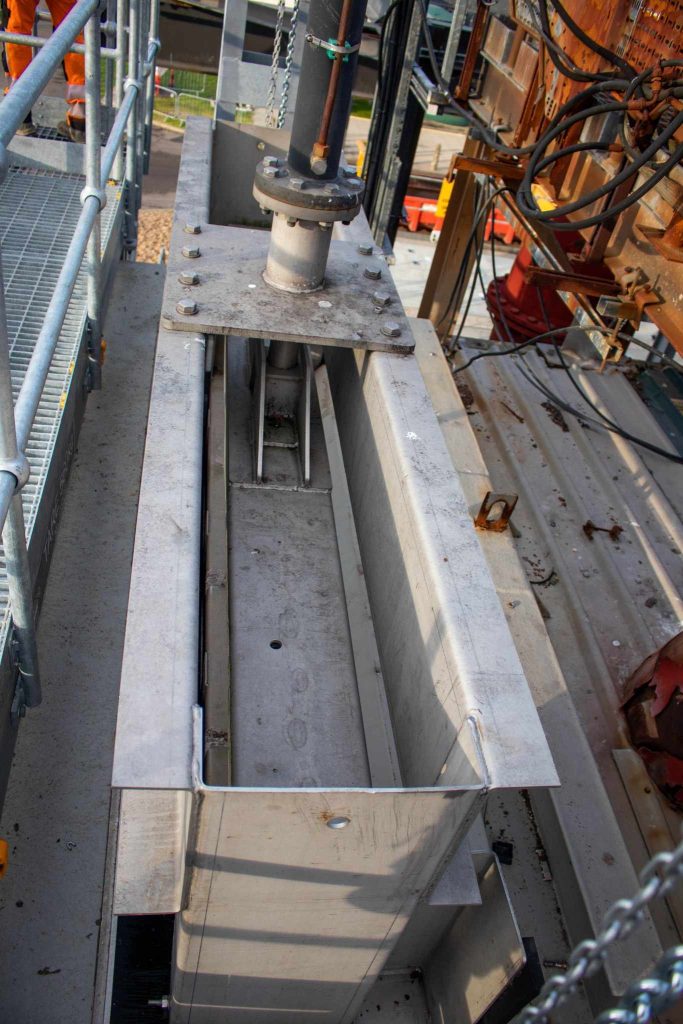 weird penstock rescue gantry